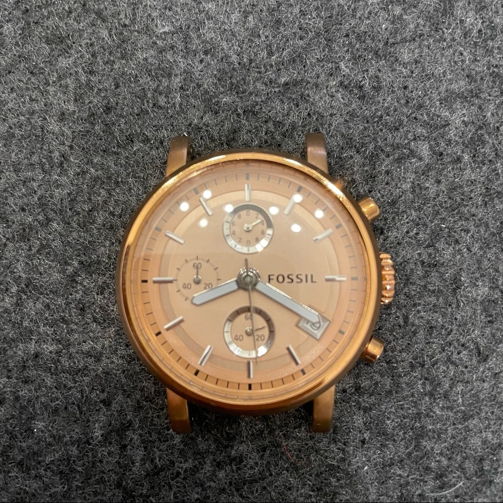 Fossil Rose Gold Watch Face